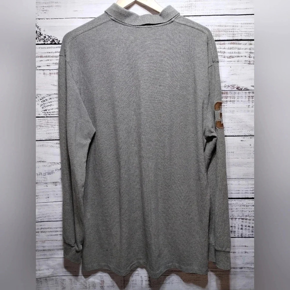 Polo Ralph Lauren Rugby Shirt XL Gray Horses #3 size XL - Picture 4 of 4